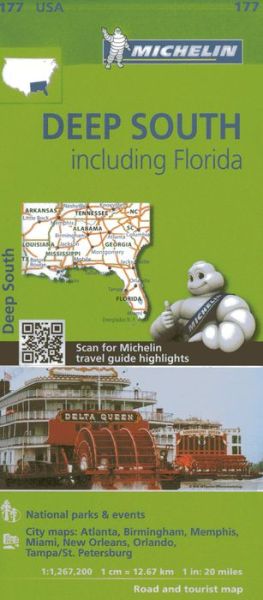 Deep South - Zoom Map 177 - Michelin - Bøger - Michelin Editions des Voyages - 9782067190566 - 17. marts 2022