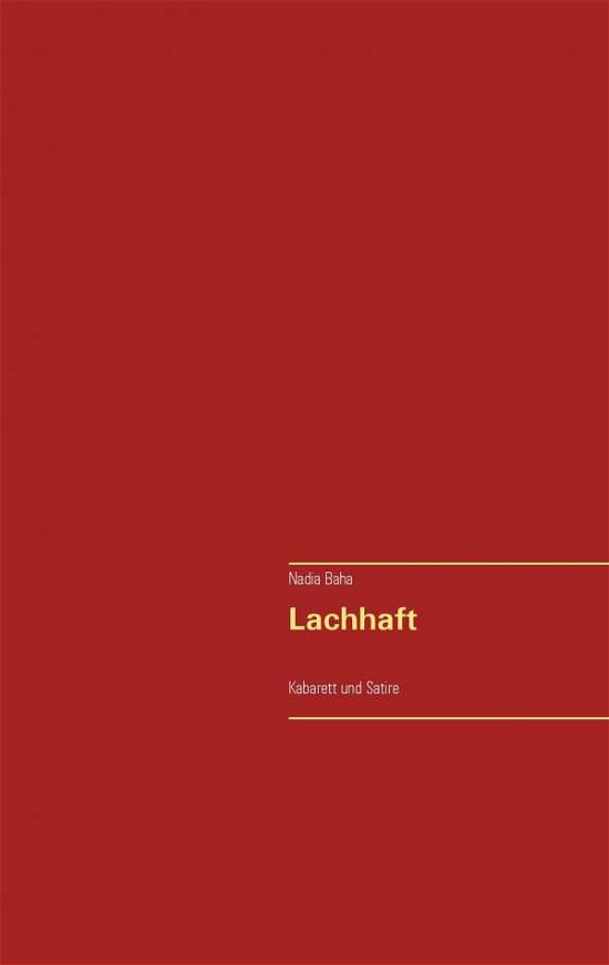 Cover for Baha · Lachhaft (Bok) (2017)