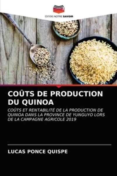 Cover for Lucas Ponce Quispe · Couts de Production Du Quinoa (Paperback Book) (2021)