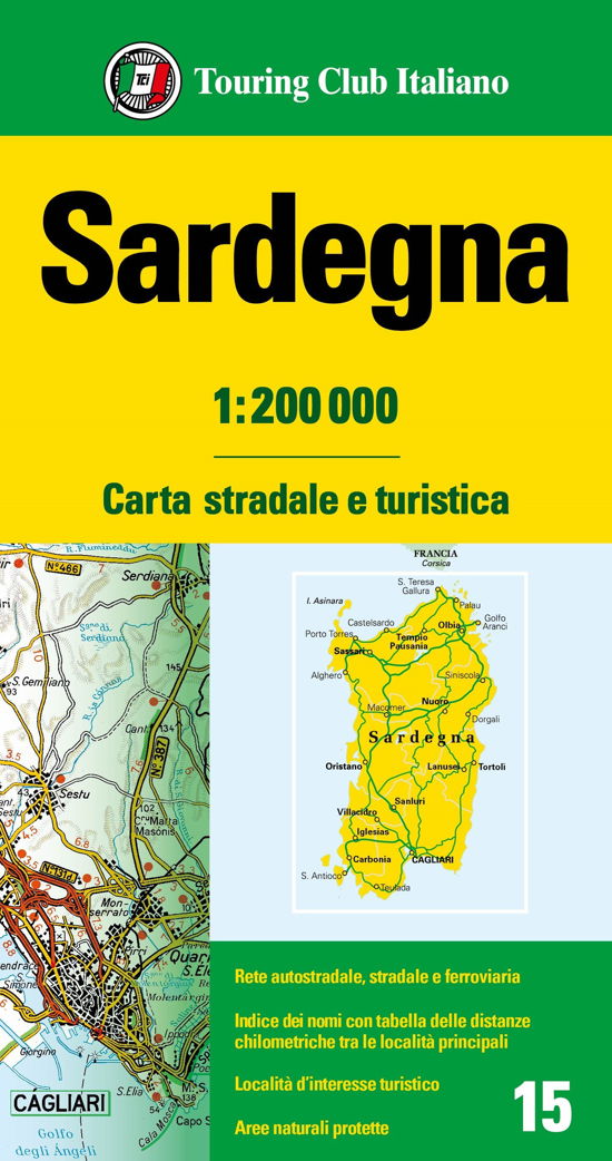 Sardinia - Carta stradale e turistica -  - Książki - Touring - 9788836581566 - 11 kwietnia 2024