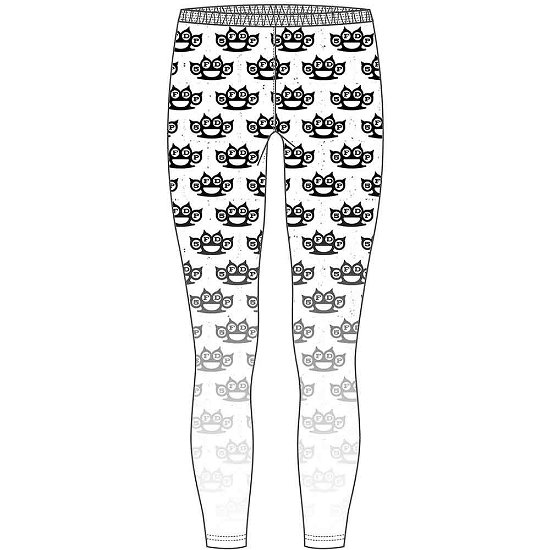 Cover for Five Finger Death Punch · Five Finger Death Punch Ladies Fashion Leggings: Knuckleduster (Large to X-Large) (TØJ) [Black,White - Ladies edition]