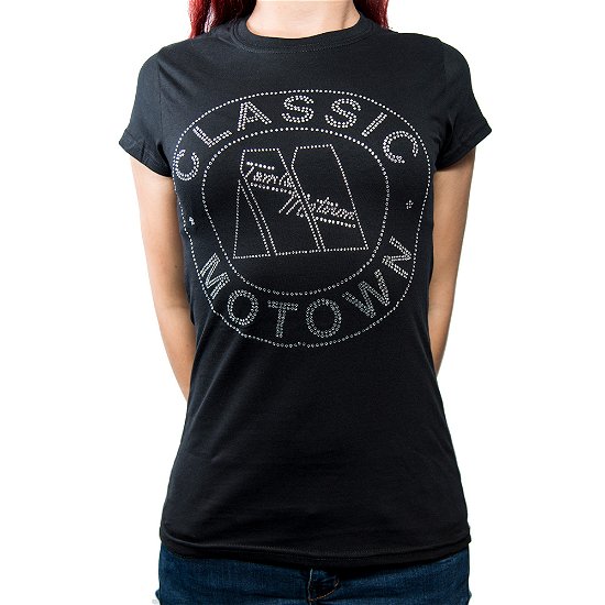 Motown Records · Motown Records Ladies T-Shirt: Classic (Embellished) (T-shirt) [size S] [Black - Ladies edition] (2020)