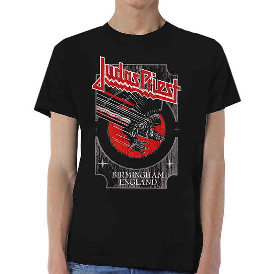 Judas Priest Unisex T-Shirt: Silver and Red Vengeance - Judas Priest - Merchandise - Global - Apparel - 5056170604567 - July 6, 2017