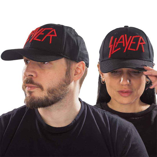 Slayer Unisex Baseball Cap: Logo - Slayer - Koopwaar - ROCK OFF - 5056170662567 - 