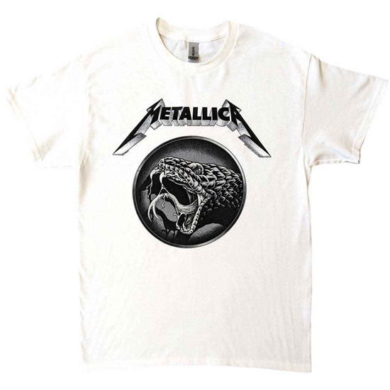 Metallica Unisex T-Shirt: Black Album Poster - Metallica - Gadżety -  - 5056187761567 - 31 marca 2023