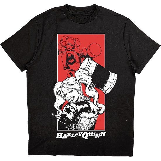 DC Comics Unisex T-Shirt: Harley Quinn Hammer - DC Comics - Merchandise -  - 5056368663567 - 