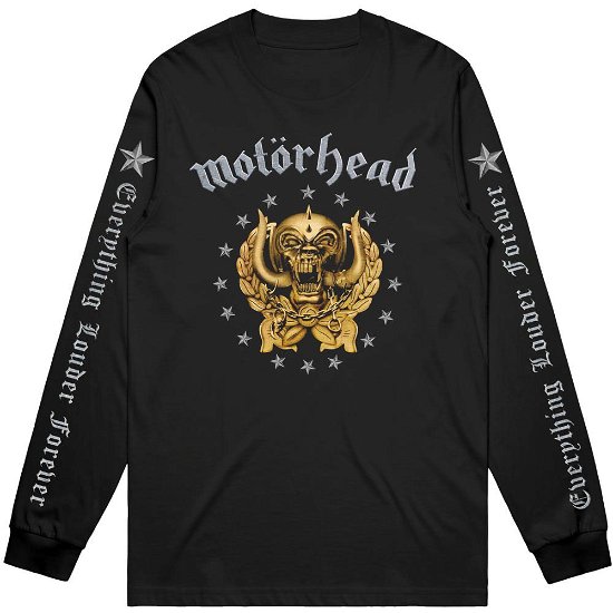 Motorhead Unisex Long Sleeve T-Shirt: Everything Louder Forever (Sleeve Print) - Motörhead - Fanituote -  - 5056368692567 - 