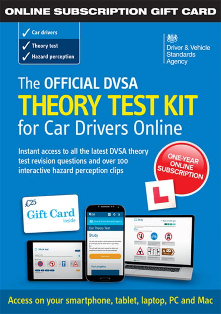 Cover for Driver and Vehicle Standards Agency · The Official DVSA Theory Test Kit for Car Drivers - online subscription gift card (Paperback Book) (2017)