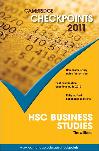 Cover for Tim Williams · Cambridge Checkpoints HSC Business Studies 2011 - Cambridge Checkpoints (Taschenbuch) (2010)