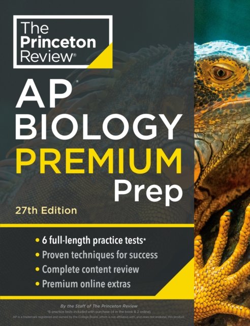 Cover for Princeton Review · Princeton Review AP Biology Premium Prep: 6 Practice Tests + Complete Content Review + Strategies &amp; Techniques (Paperback Book) [27 Revised edition] (2024)
