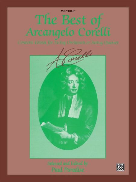 Cover for Alfred Publishing · The Best of Arcangelo Corelli (Concerto Grossi for String Orchestra or String Quartet) (Paperback Book) (1996)