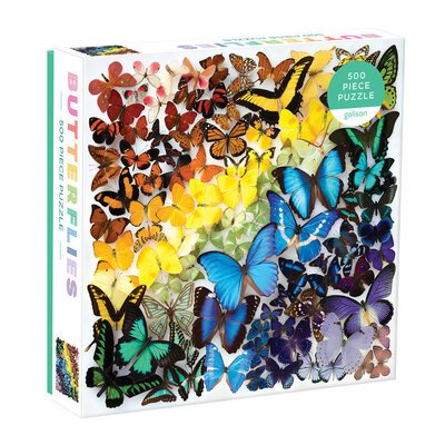 Rainbow Butterflies 500 Piece Puzzle - Julie Ream - Jeu de société - Galison - 9780735362567 - 5 février 2020