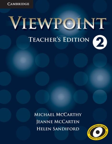 Cover for Michael McCarthy · Viewpoint Level 2 Teacher's Edition with Assessment Audio CD/CD-ROM - Viewpoint (Bok) (2013)