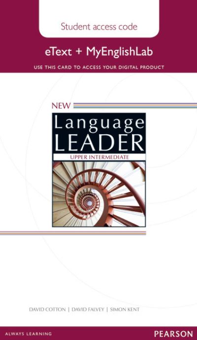 Cover for David Cotton · New Language Leader Upper Intermediate eText Access Card with MyEnglishLab Pack - Language Leader (Book) (2014)