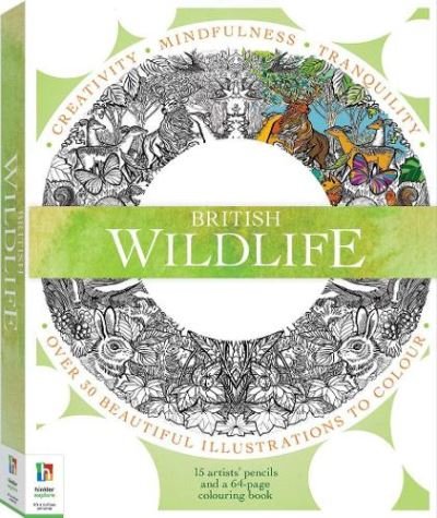 Cover for Hinkler Pty Ltd · British Wildlife Colouring Kit - Zen Colouring (Paperback Book) (2019)