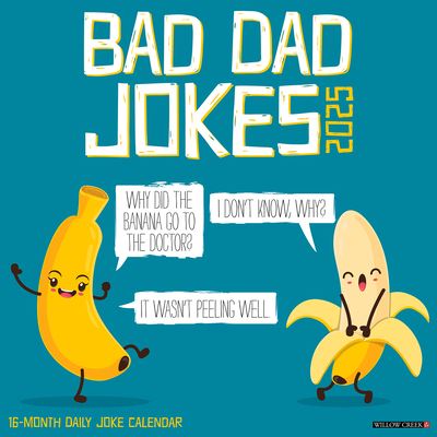 Willow Creek Press · Bad Dad Jokes 2025 12 X 12 Wall Calendar (Kalender) (2024)