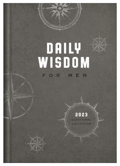 Cover for Compiled by Barbour Staff · Daily Wisdom for Men 2023 Devotional Collection (Hardcover Book) (2022)