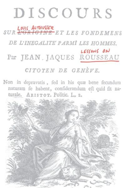 Cover for Louis Althusser · Lessons on Rousseau (Innbunden bok) (2019)