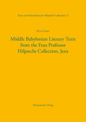 Cover for Zomer · Middle Babylonian Literary Texts (Book) (2019)