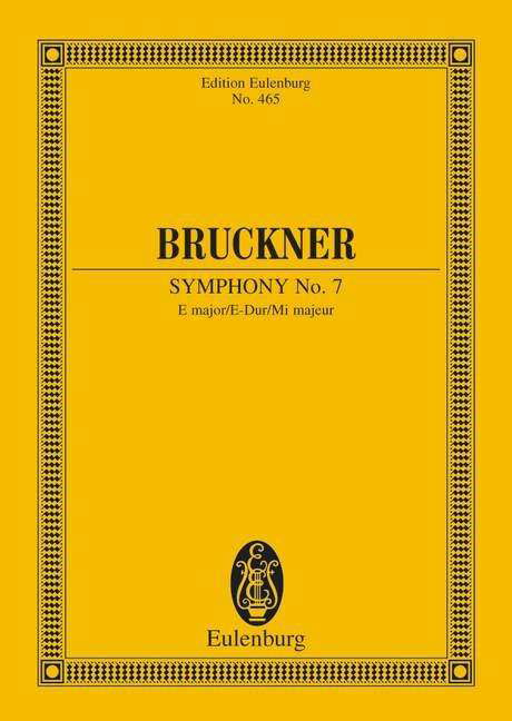 Cover for Anton Bruckner · Symphony No. 7 in E major (Buch) (1992)