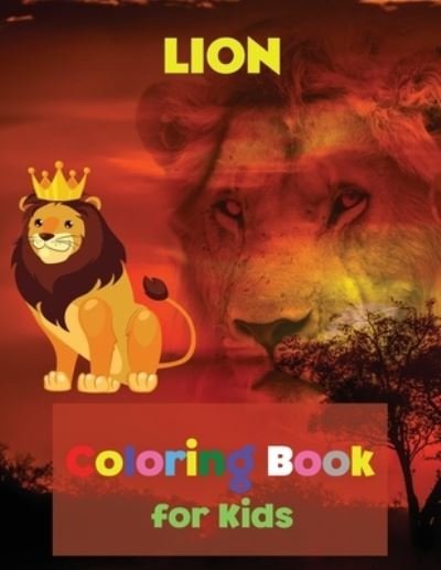 Cover for Nancy Barrett · LION Coloring Book for Kids (Paperback Book) (2021)