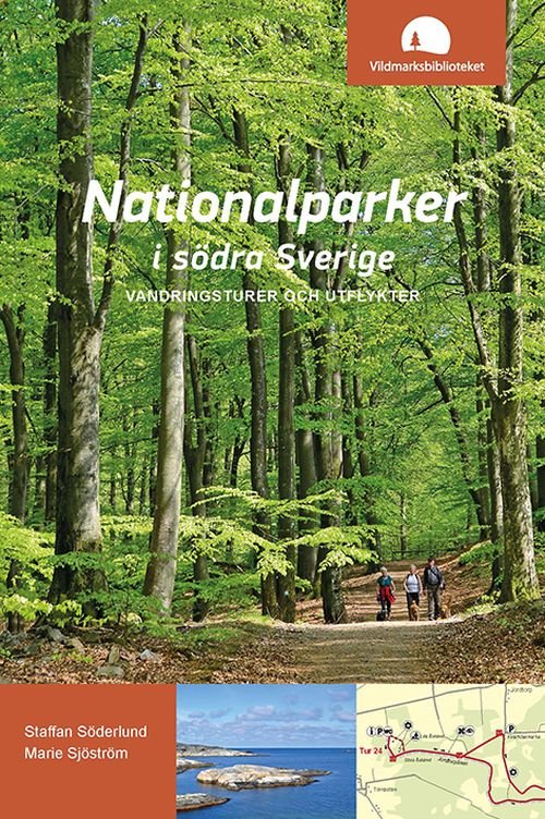 Cover for Söderlund Staffan · Nationalparker i södra Sverige : vandringsturer och utflykter (Sewn Spine Book) (2018)