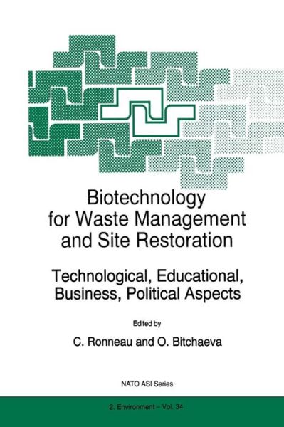 Cover for C Ronneau · Biotechnology for Waste Management and Site Restoration: Technological, Educational, Business, Political Aspects - Nato Science Partnership Subseries: 2 (Paperback Book) [Softcover reprint of the original 1st ed. 1997 edition] (2011)