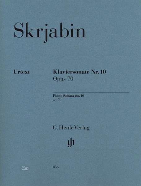 Cover for Skrjabin · Klavierson.Nr.10 op.70.HN856 (Bog)