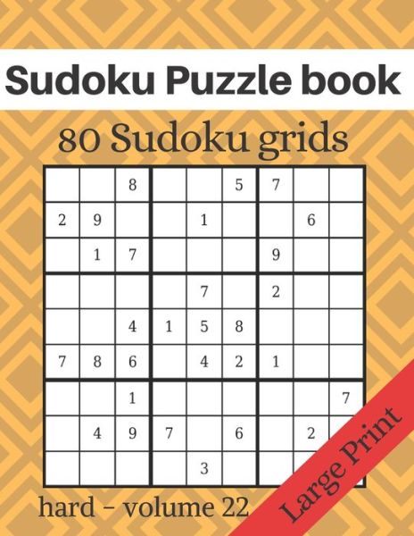 Cover for Katz Journal · Sudoku Puzzle book - 80 Sudoku grids - Large Print (Paperback Book) (2020)