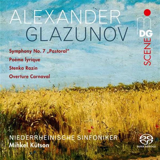 Cover for Niederrheinische Sinfoniker / Mihkel Kutson · Glazunov Symphony No.7 Pastoral / Poeme Lyrique Op.12 (CD) (2022)