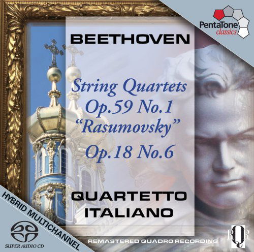 Streichquartette Op.59 1+Op.18 6 - Quartetto Italiano - Musikk - Pentatone - 0827949017568 - 1. august 2009