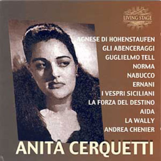 Cover for Anita Cerquetti · Arien Aus: Vespri-Na Living Stage Klassisk (CD) (2000)