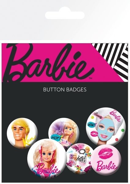 Button Set Barbie Mix - Barbie - Merchandise -  - 5028486389568 - 7. februar 2019