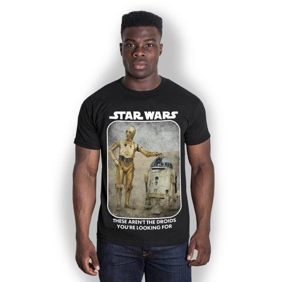 Cover for Star Wars · Star Wars Unisex T-Shirt: Droids (CLOTHES) [size S] [Black - Unisex edition] (2015)