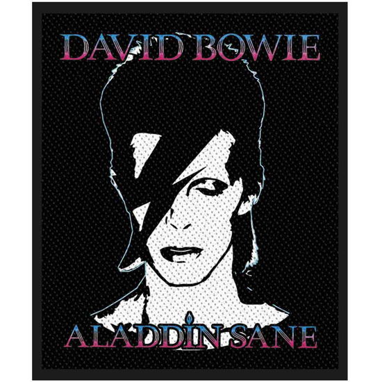 David Bowie Woven Patch: Aladdin Sane (Standard) - David Bowie - Marchandise -  - 5056365724568 - 