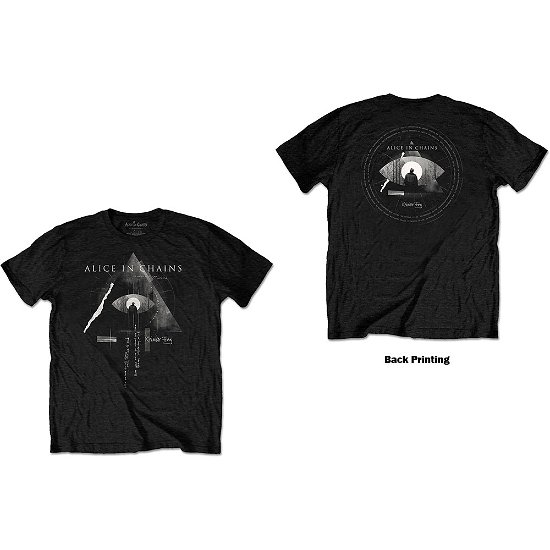 Alice In Chains Unisex T-Shirt: Fog Mountain (Back Print) - Alice In Chains - Koopwaar -  - 5056368640568 - 