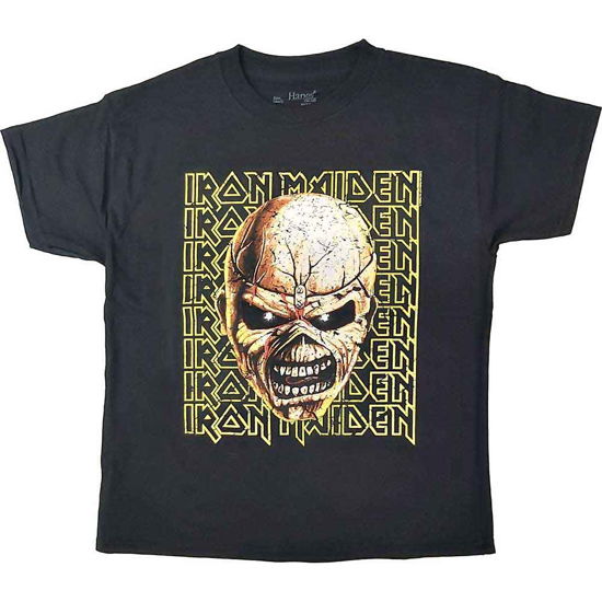 Iron Maiden · Iron Maiden Kids T-Shirt: Big Trooper Head (9-10 Years) (T-shirt) [size 9-10yrs] [Black - Kids edition]