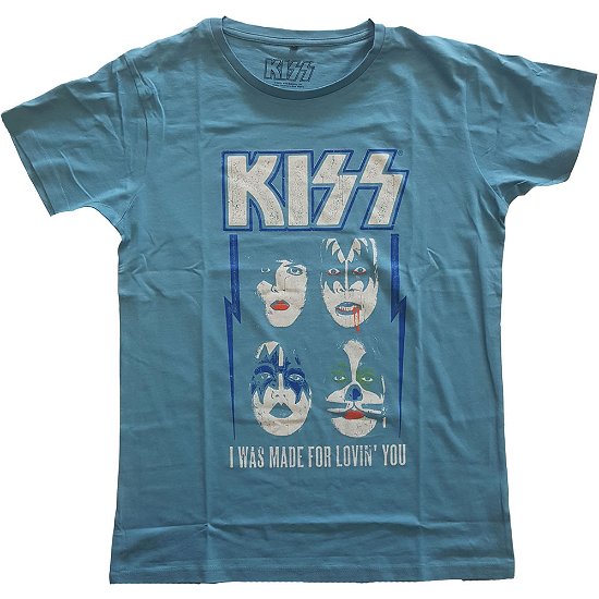 Cover for Kiss · KISS Unisex T-Shirt: Made For Lovin' You (T-shirt) [size XS] [Blue - Unisex edition]