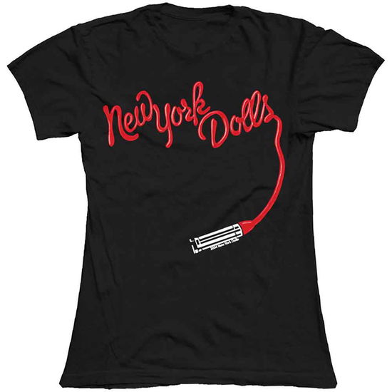 New York Dolls Ladies T-Shirt: Lipstick Logo - New York Dolls - Marchandise -  - 5056368695568 - 