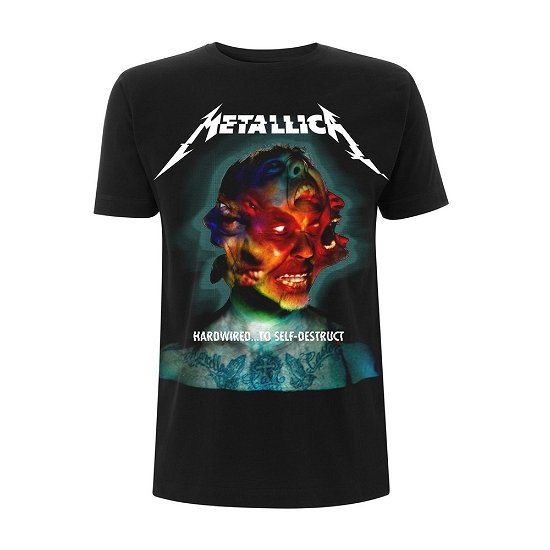 Metallica Unisex T-Shirt: Hardwired Album Cover - Metallica - Fanituote - PHD - 5060489502568 - maanantai 29. lokakuuta 2018