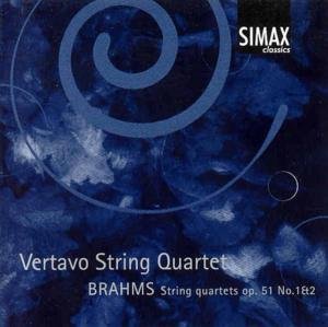 String Quartets 1 & 2 - Brahms / Vertavo String Quartet - Muziek - SIMAX - 7033662011568 - 8 oktober 1998