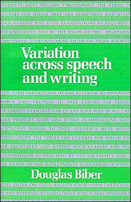 Cover for Douglas Biber · Variation across Speech and Writing (Paperback Book) (1991)