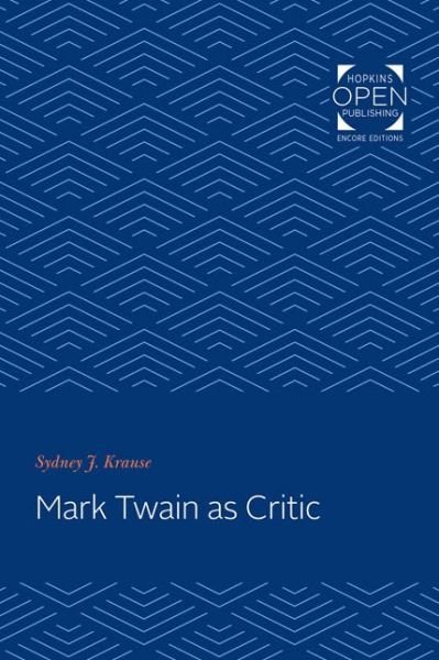 Sydney J. Krause · Mark Twain as Critic (Paperback Book) (2020)