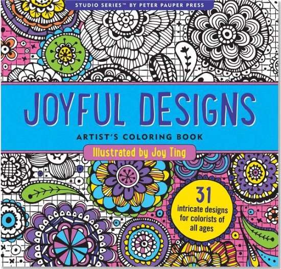 Cover for Joy Ting · Joyful Designs Artist's Coloring Book (31 Stress-relieving Designs) (Studio) (Paperback Bog) [Clr edition] (2020)