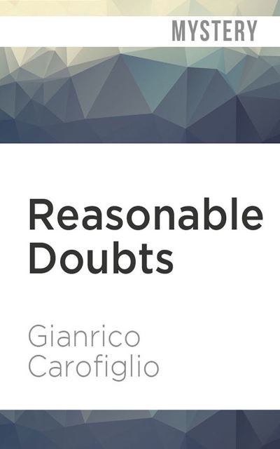 Cover for Gianrico Carofiglio · Reasonable Doubts (CD) (2020)