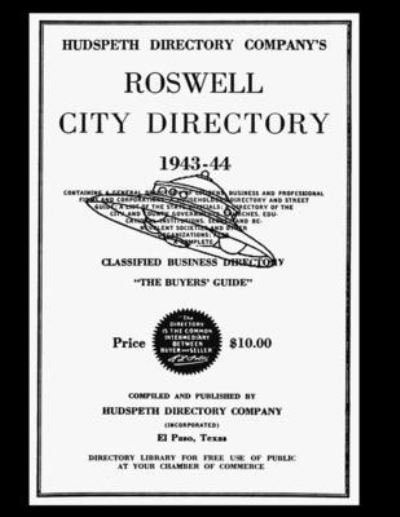 Cover for Hudsepth Directory Company's · Roswell City Directory 1943-44 (Bok) (2023)