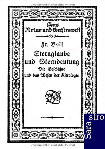 Cover for Fr. Boll · Sternglaube Und Sterndeutung (Paperback Book) [German edition] (2012)