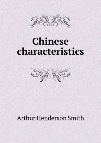 Cover for Arthur Henderson Smith · Chinese Characteristics (Paperback Book) (2013)