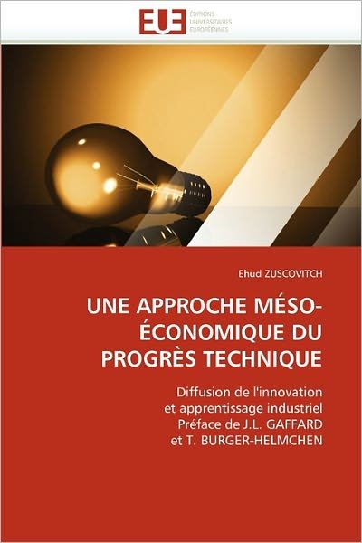 Cover for Ehud Zuscovitch · Une Approche Méso-économique Du Progrès Technique: Diffusion De L'innovation et Apprentissage Industriel Préface De J.l. Gaffard et T. Burger-helmchen (Paperback Book) [French edition] (2018)