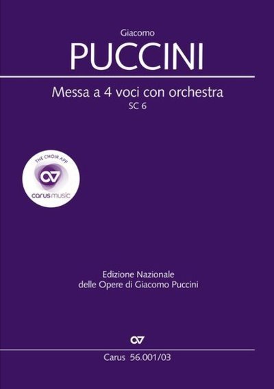 Cover for Puccini · Messa di Gloria, Klavierauszug (Buch)